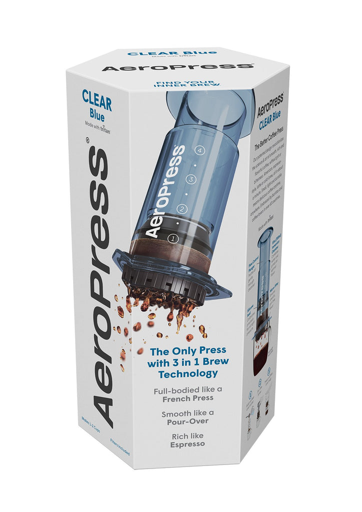 AeroPress Clear Blue Coffee Maker image 1