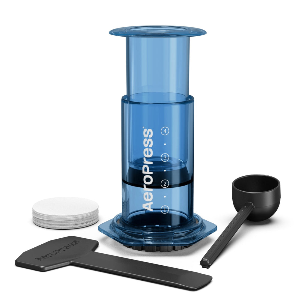 AeroPress Clear Blue Coffee Maker