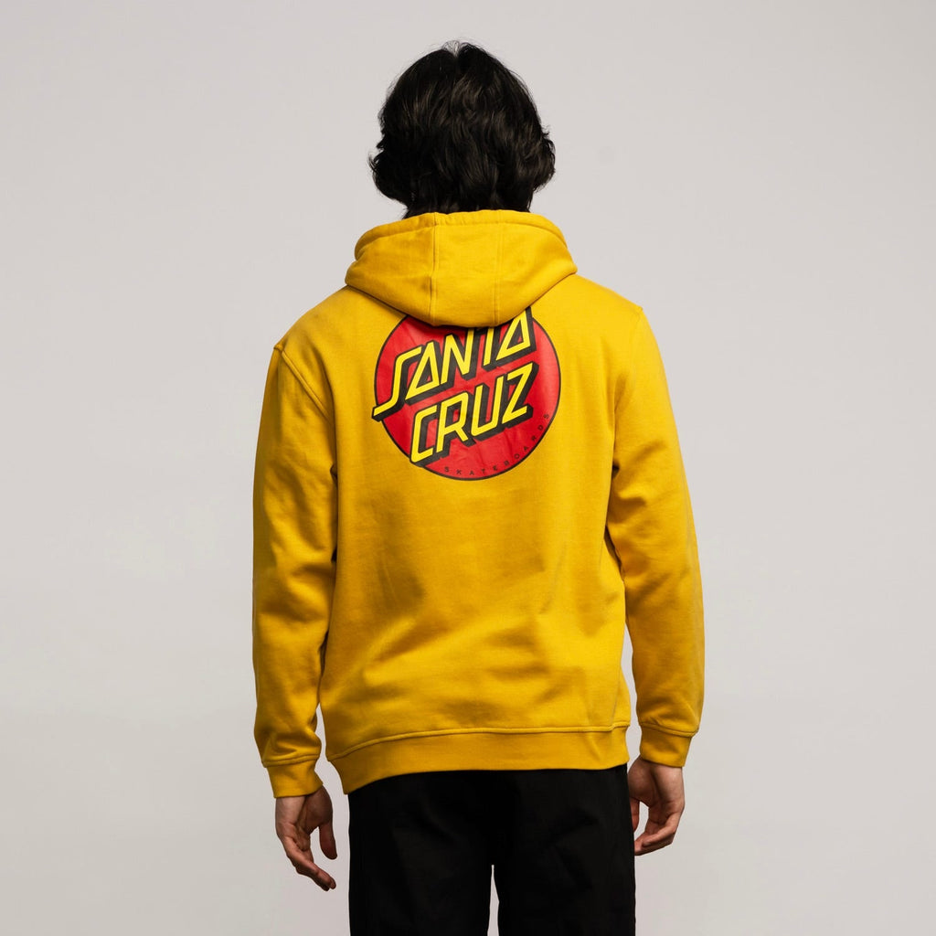 Santa Cruz Classic Dot Mens Hoodie gold back 2