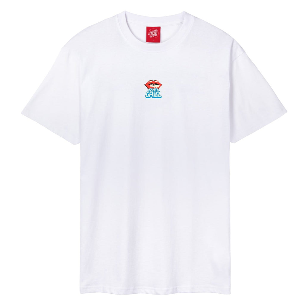 Santa Cruz Johnson Danger Zone 2 T-Shirt front white