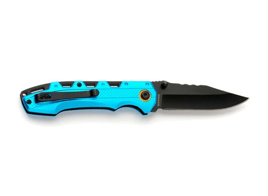 Whitby Liner Lock Knife - Blue Aluminium